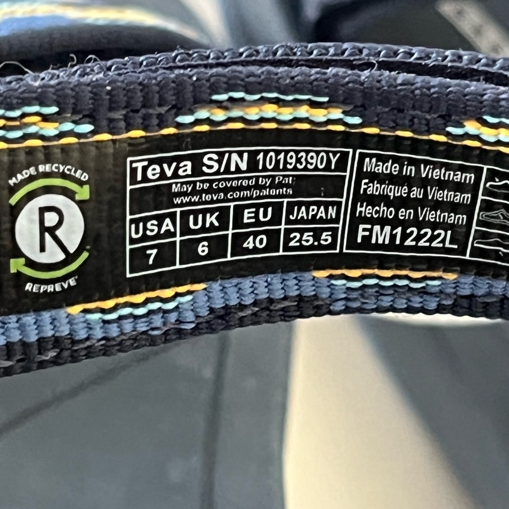 Teva Hurricane water hiking sandals navy blue NWT - Picture 4 of 10